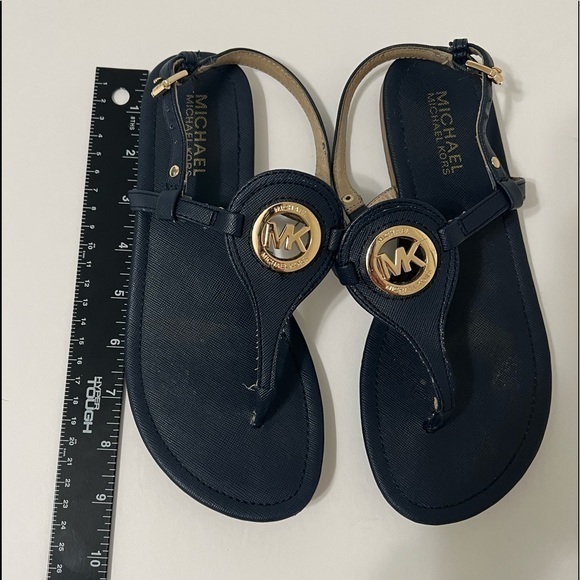Michael Kors Blue & Gold Sandals Size 6.5 - Picture 6 of 9